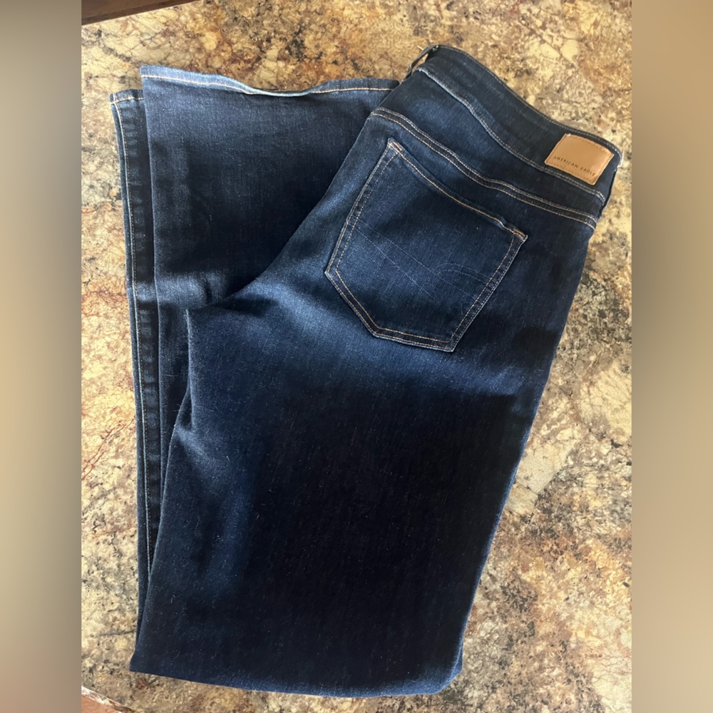 American Eagle Kick Boot Cut Dark Blue Jeans